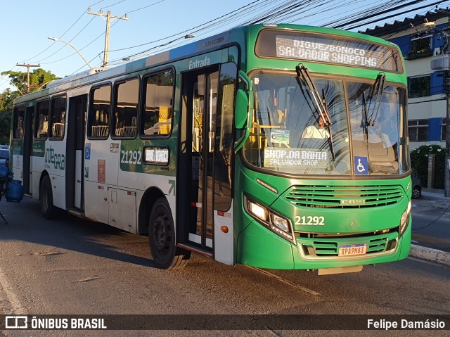 OT Trans - Ótima Salvador Transportes 21292 na cidade de Salvador, Bahia, Brasil, por Felipe Damásio. ID da foto: 12057238.