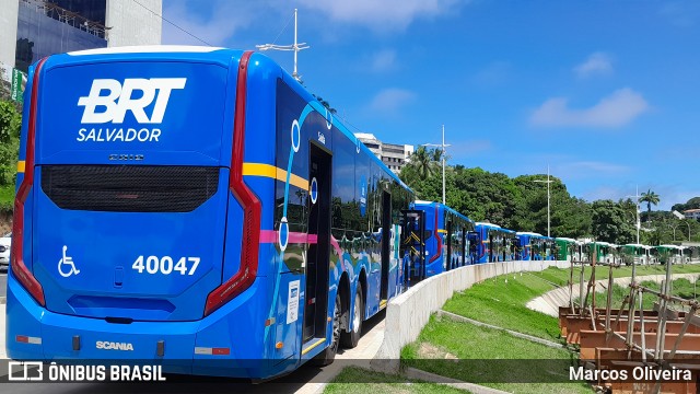 BRT Salvador 40047 na cidade de Salvador, Bahia, Brasil, por Marcos Oliveira. ID da foto: 12056007.