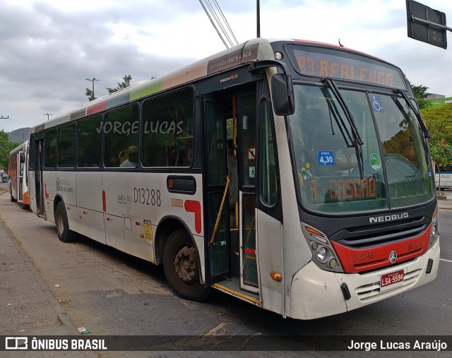 Transportes Barra D13288 na cidade de Rio de Janeiro, Rio de Janeiro, Brasil, por Jorge Lucas Araújo. ID da foto: 12056289.