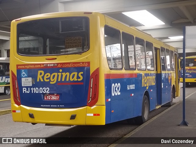 Auto Viação Reginas RJ 110.032 na cidade de Rio de Janeiro, Rio de Janeiro, Brasil, por Davi Cozendey. ID da foto: 12058277.