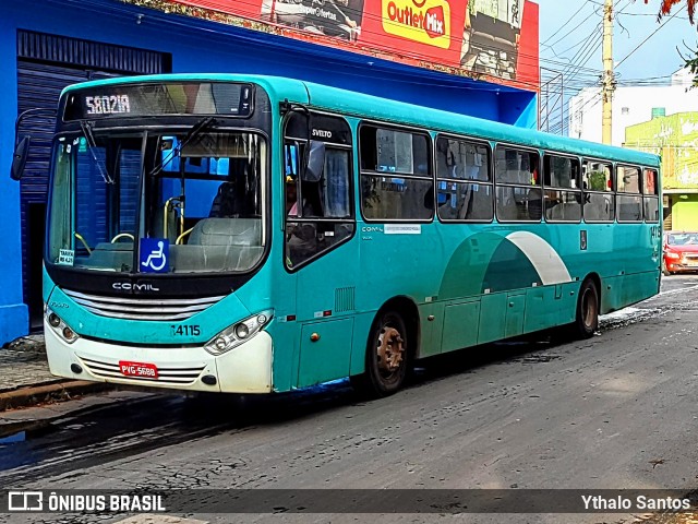 Solaris Transportes 14115 na cidade de Montes Claros, Minas Gerais, Brasil, por Ythalo Santos. ID da foto: 12055779.