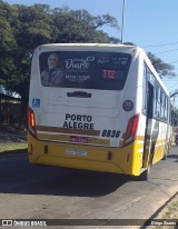 Companhia Carris Porto-Alegrense 0836 na cidade de Porto Alegre, Rio Grande do Sul, Brasil, por Diego Soares. ID da foto: :id.