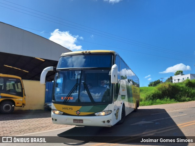 Empresa Gontijo de Transportes 14575 na cidade de Turmalina, Minas Gerais, Brasil, por Josimar Gomes Simoes. ID da foto: 12059970.