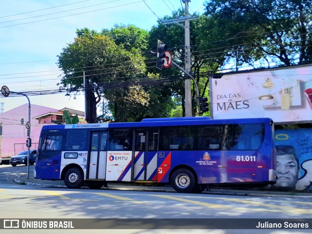 Next Mobilidade - ABC Sistema de Transporte 81.011 na cidade de Santo André, São Paulo, Brasil, por Juliano Soares. ID da foto: 12058356.