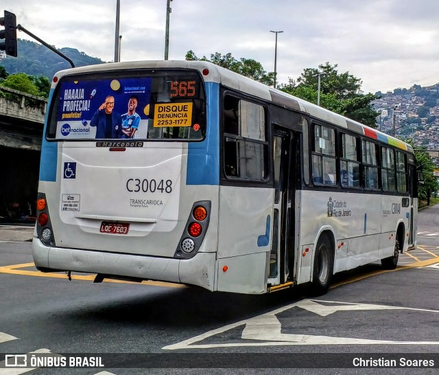 Transportes Futuro C30048 na cidade de Rio de Janeiro, Rio de Janeiro, Brasil, por Christian Soares. ID da foto: 12060859.