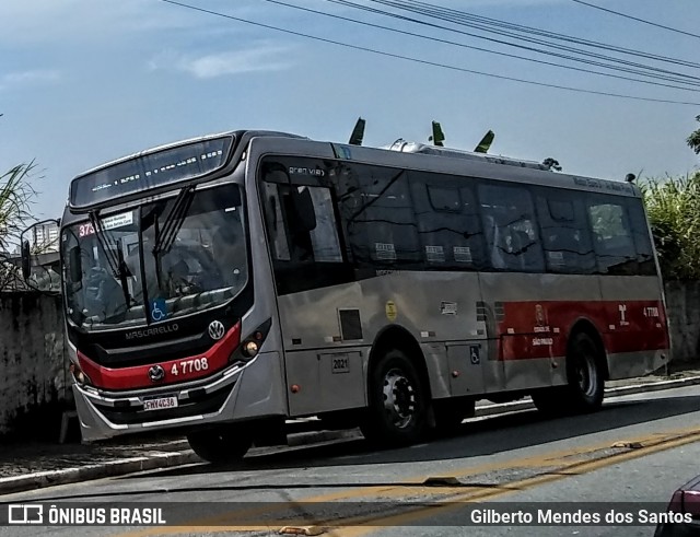 Pêssego Transportes 4 7708 na cidade de São Paulo, São Paulo, Brasil, por Gilberto Mendes dos Santos. ID da foto: 12058310.
