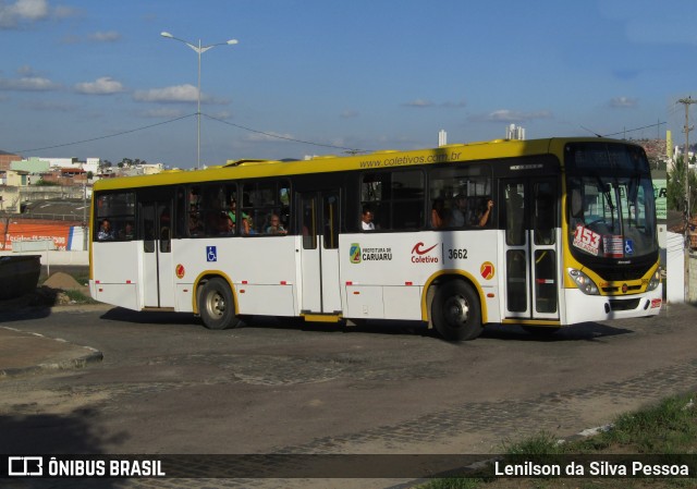 Coletivo Transportes 3662 na cidade de Caruaru, Pernambuco, Brasil, por Lenilson da Silva Pessoa. ID da foto: 12060504.
