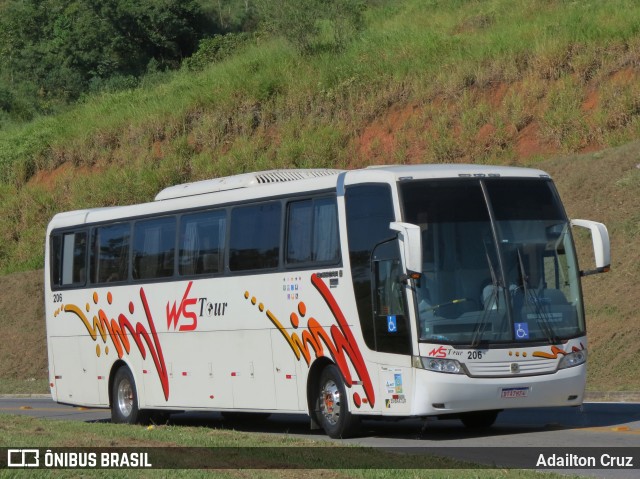 WS Tour Transporte e Turismo 206 na cidade de Aparecida, São Paulo, Brasil, por Adailton Cruz. ID da foto: 12059680.