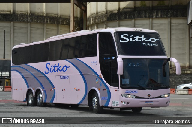Transitko - Sitko Turismo 3005 na cidade de Santos, São Paulo, Brasil, por Ubirajara Gomes. ID da foto: 12058855.
