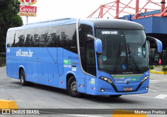 UTIL - União Transporte Interestadual de Luxo 9014 na cidade de Resende, Rio de Janeiro, Brasil, por Matheus Freitas. ID da foto: 12060372.