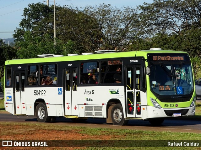 BsBus Mobilidade 504122 na cidade de Brasília, Distrito Federal, Brasil, por Rafael Caldas. ID da foto: 12059402.