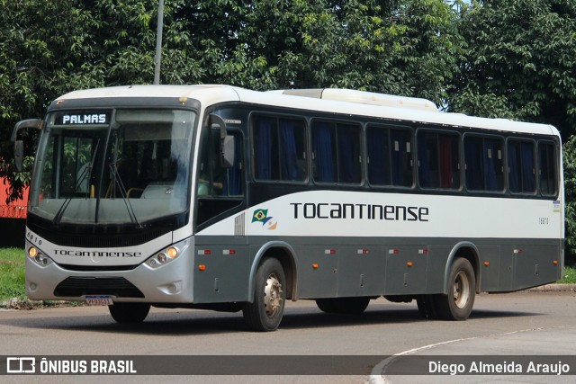 Tocantinense Transportes e Turismo 16810 na cidade de Palmas, Tocantins, Brasil, por Diego Almeida Araujo. ID da foto: 12060489.