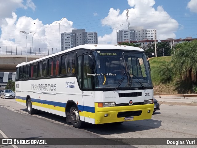 Ônibus Particulares 0020 na cidade de Contagem, Minas Gerais, Brasil, por Douglas Yuri. ID da foto: 12060717.