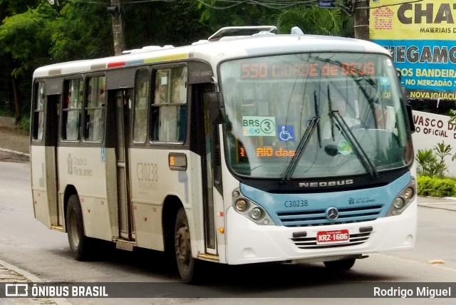 Transportes Futuro C30238 na cidade de Rio de Janeiro, Rio de Janeiro, Brasil, por Rodrigo Miguel. ID da foto: 12059229.