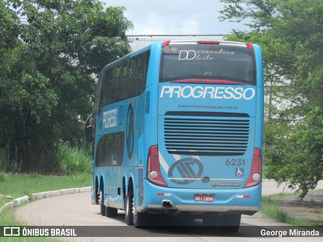 Auto Viação Progresso 6231 na cidade de Recife, Pernambuco, Brasil, por George Miranda. ID da foto: 12060149.