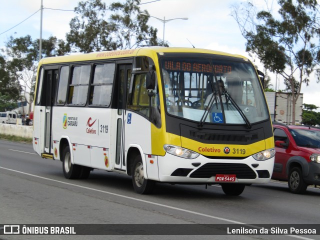 Coletivo Transportes 3119 na cidade de Caruaru, Pernambuco, Brasil, por Lenilson da Silva Pessoa. ID da foto: 12060596.