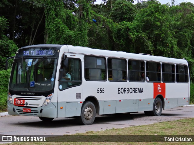 Borborema Imperial Transportes 555 na cidade de Recife, Pernambuco, Brasil, por Tôni Cristian. ID da foto: 12060483.