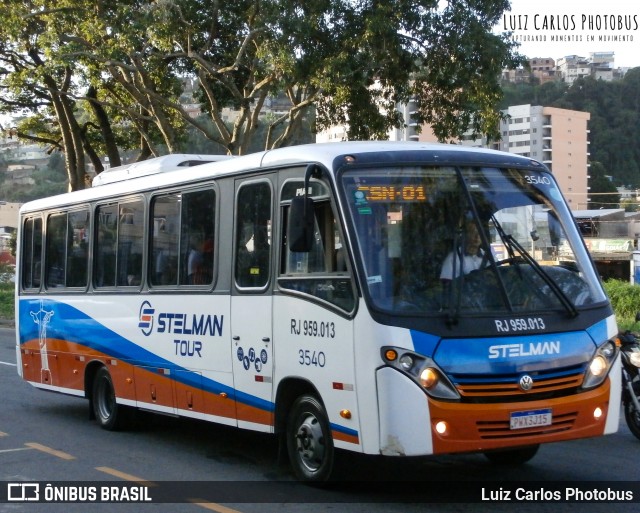Stelman Tour Transporte Rodoviário de Passageiros RJ 959.013 na cidade de Juiz de Fora, Minas Gerais, Brasil, por Luiz Carlos Photobus. ID da foto: 12060191.