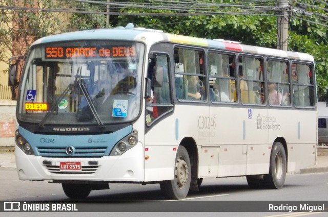 Transportes Futuro C30246 na cidade de Rio de Janeiro, Rio de Janeiro, Brasil, por Rodrigo Miguel. ID da foto: 12059296.