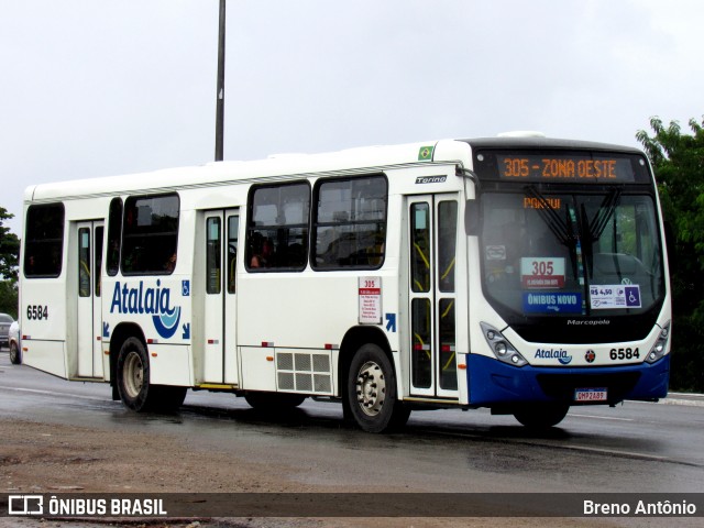 Viação Atalaia Transportes 6584 na cidade de Aracaju, Sergipe, Brasil, por Breno Antônio. ID da foto: 12059487.