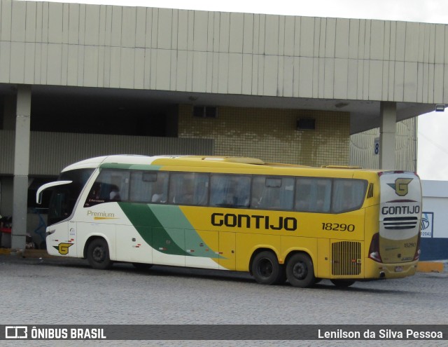 Empresa Gontijo de Transportes 18290 na cidade de Caruaru, Pernambuco, Brasil, por Lenilson da Silva Pessoa. ID da foto: 12060571.