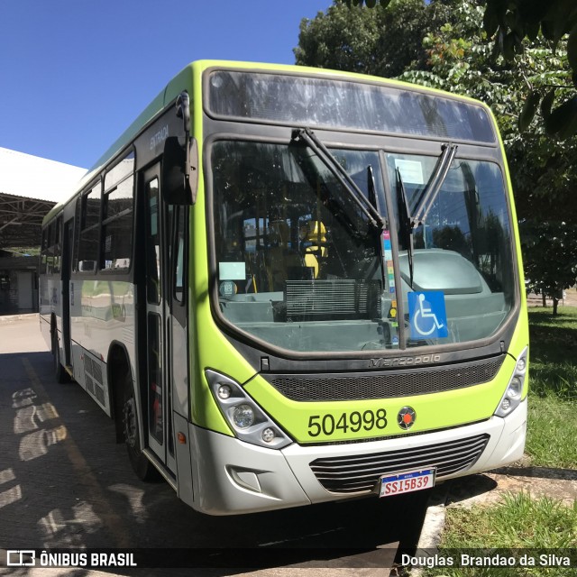 BsBus Mobilidade 504998 na cidade de Taguatinga, Distrito Federal, Brasil, por Douglas  Brandao da Silva. ID da foto: 12060135.