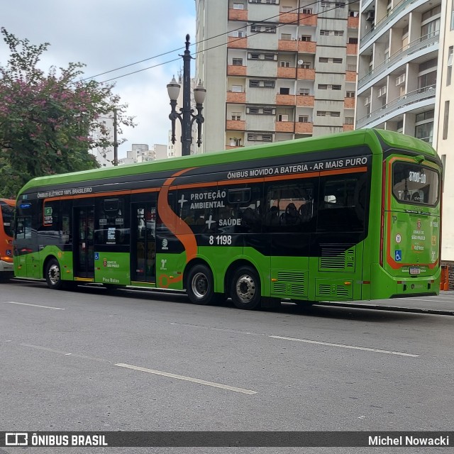 TRANSPPASS - Transporte de Passageiros 8 1198 na cidade de São Paulo, São Paulo, Brasil, por Michel Nowacki. ID da foto: 12059357.