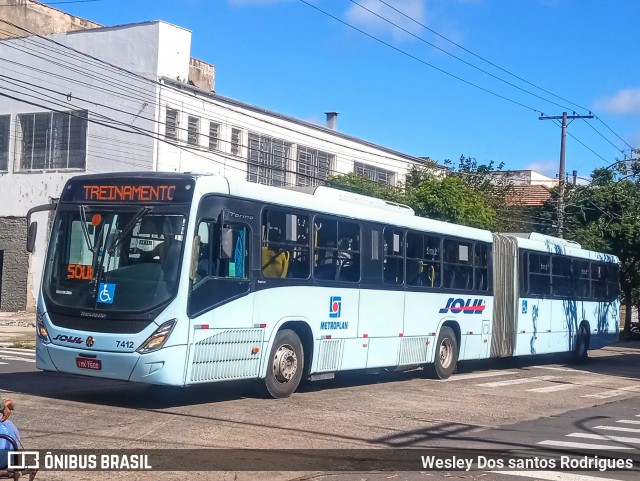 SOUL - Sociedade de Ônibus União Ltda. 7412 na cidade de Porto Alegre, Rio Grande do Sul, Brasil, por Wesley Dos santos Rodrigues. ID da foto: 12058393.
