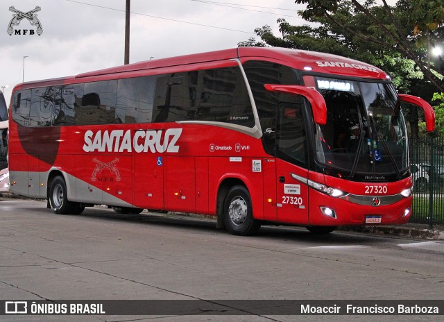 Viação Santa Cruz 27320 na cidade de São Paulo, São Paulo, Brasil, por Moaccir  Francisco Barboza. ID da foto: 12059173.