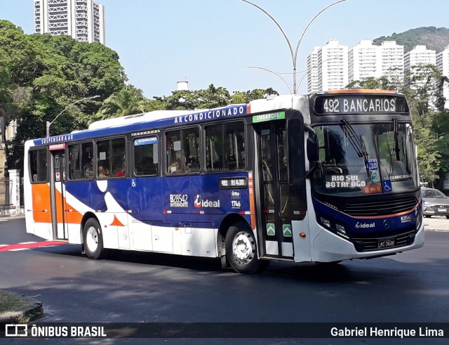 Viação Ideal B28542 na cidade de Rio de Janeiro, Rio de Janeiro, Brasil, por Gabriel Henrique Lima. ID da foto: 12059764.