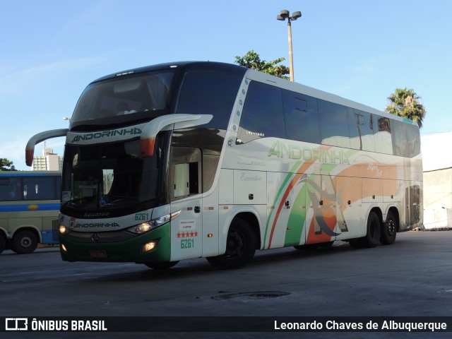 Empresa de Transportes Andorinha 6261 na cidade de Goiânia, Goiás, Brasil, por Leonardo Chaves de Albuquerque. ID da foto: 12060610.