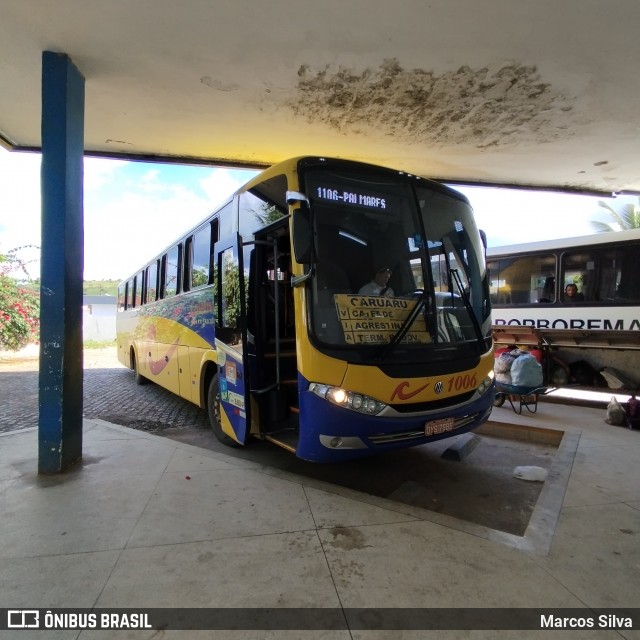 Coletivo Transportes 1006 na cidade de Catende, Pernambuco, Brasil, por Marcos Silva. ID da foto: 12058370.