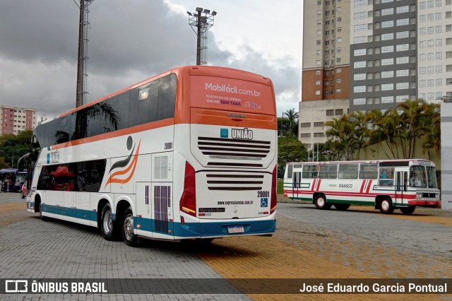 Expresso União 20001 na cidade de Barueri, São Paulo, Brasil, por José Eduardo Garcia Pontual. ID da foto: 12058945.