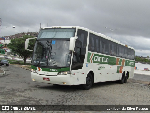 Empresa Gontijo de Transportes 20070 na cidade de Caruaru, Pernambuco, Brasil, por Lenilson da Silva Pessoa. ID da foto: 12060044.