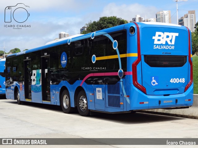 BRT Salvador 40048 na cidade de Salvador, Bahia, Brasil, por Ícaro Chagas. ID da foto: 12059119.