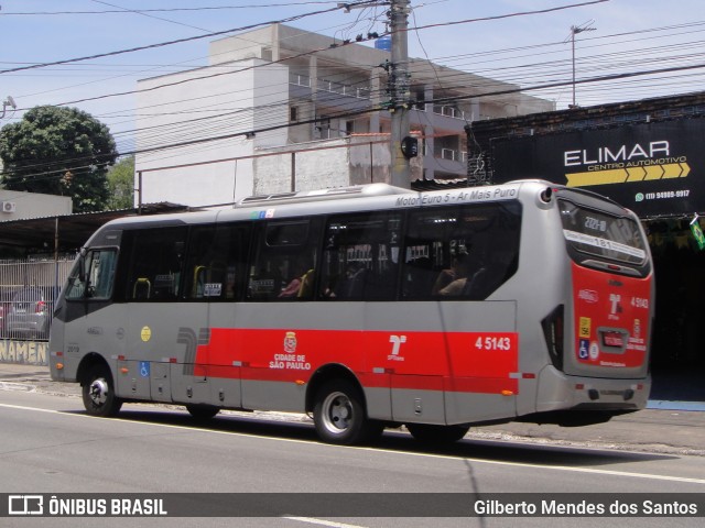 Allibus Transportes 4 5143 na cidade de São Paulo, São Paulo, Brasil, por Gilberto Mendes dos Santos. ID da foto: 12058320.