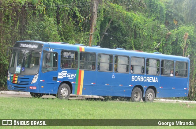 Borborema Imperial Transportes 347 na cidade de Recife, Pernambuco, Brasil, por George Miranda. ID da foto: 12060166.