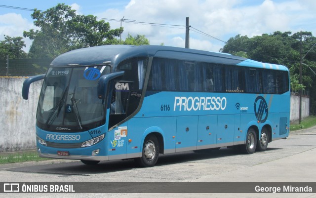 Auto Viação Progresso 6116 na cidade de Recife, Pernambuco, Brasil, por George Miranda. ID da foto: 12060200.