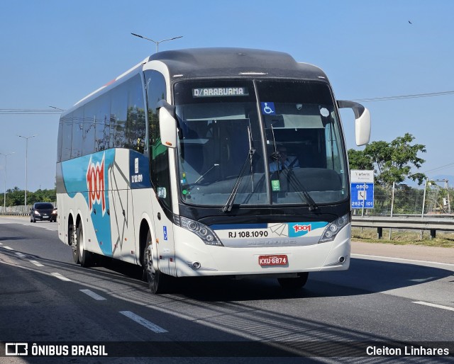 Auto Viação 1001 RJ 108.1090 na cidade de São Gonçalo, Rio de Janeiro, Brasil, por Cleiton Linhares. ID da foto: 12058655.