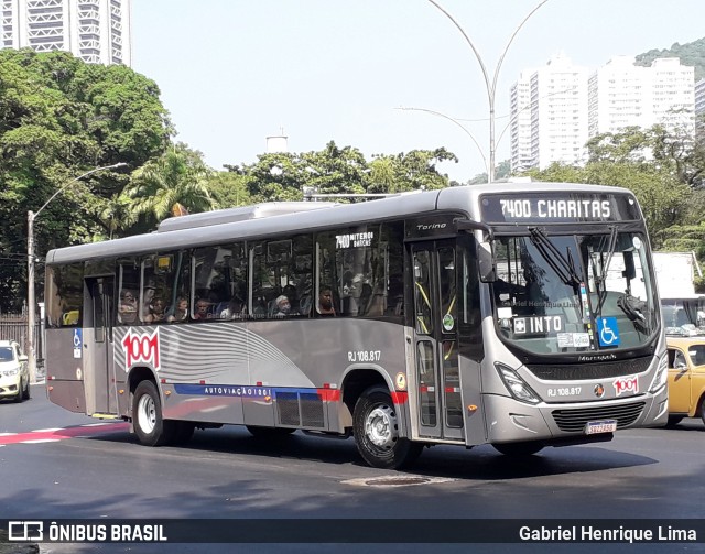 Auto Viação 1001 RJ 108.817 na cidade de Rio de Janeiro, Rio de Janeiro, Brasil, por Gabriel Henrique Lima. ID da foto: 12059889.