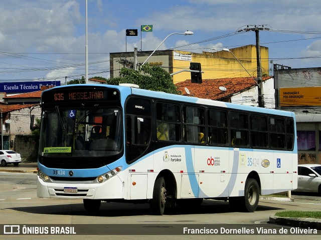 Rota Sol > Vega Transporte Urbano 35424 na cidade de Fortaleza, Ceará, Brasil, por Francisco Dornelles Viana de Oliveira. ID da foto: 12059126.