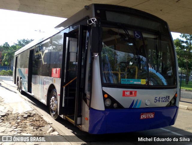 Next Mobilidade - ABC Sistema de Transporte 5412 na cidade de Santo André, São Paulo, Brasil, por Michel Eduardo da Silva. ID da foto: 12059609.