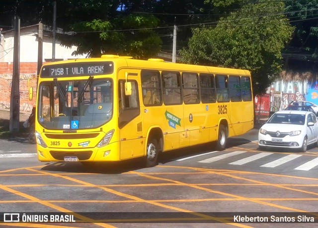 Auto Ônibus Três Irmãos 3825 na cidade de Jundiaí, São Paulo, Brasil, por Kleberton Santos Silva. ID da foto: 12058610.