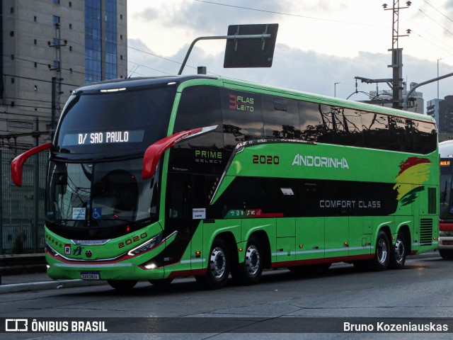 Empresa de Transportes Andorinha 2020 na cidade de São Paulo, São Paulo, Brasil, por Bruno Kozeniauskas. ID da foto: 12060839.