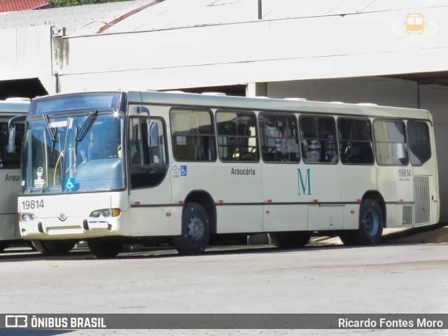Araucária Transportes Coletivos 19814 na cidade de Araucária, Paraná, Brasil, por Ricardo Fontes Moro. ID da foto: 12060143.