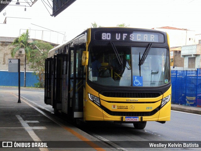 City Transporte Urbano Intermodal Sorocaba 2813 na cidade de Sorocaba, São Paulo, Brasil, por Weslley Kelvin Batista. ID da foto: 12059871.