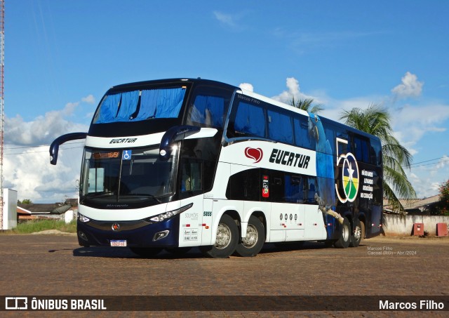 Eucatur - Empresa União Cascavel de Transportes e Turismo 5855 na cidade de Cacoal, Rondônia, Brasil, por Marcos Filho. ID da foto: 12060580.