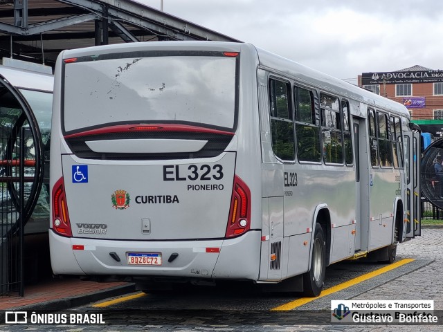 Auto Viação São José dos Pinhais EL323 na cidade de Curitiba, Paraná, Brasil, por Gustavo  Bonfate. ID da foto: 12059535.
