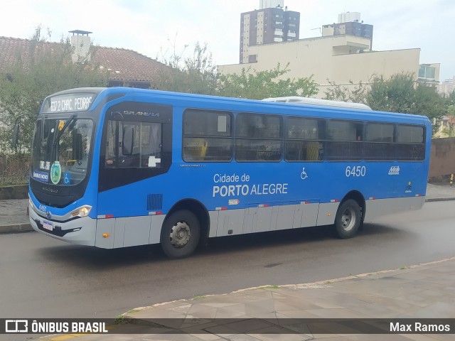 Nortran Transportes Coletivos 6450 na cidade de Porto Alegre, Rio Grande do Sul, Brasil, por Max Ramos. ID da foto: 12060105.