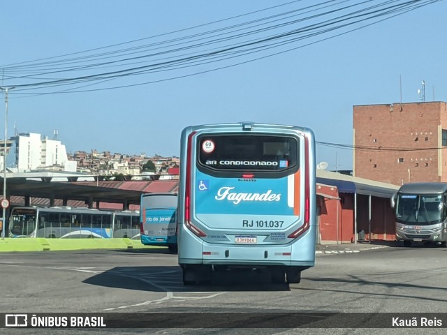 Auto Ônibus Fagundes RJ 101.037 na cidade de Niterói, Rio de Janeiro, Brasil, por Kauã Reis. ID da foto: 12060825.